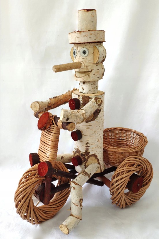 Březový klaun na kole