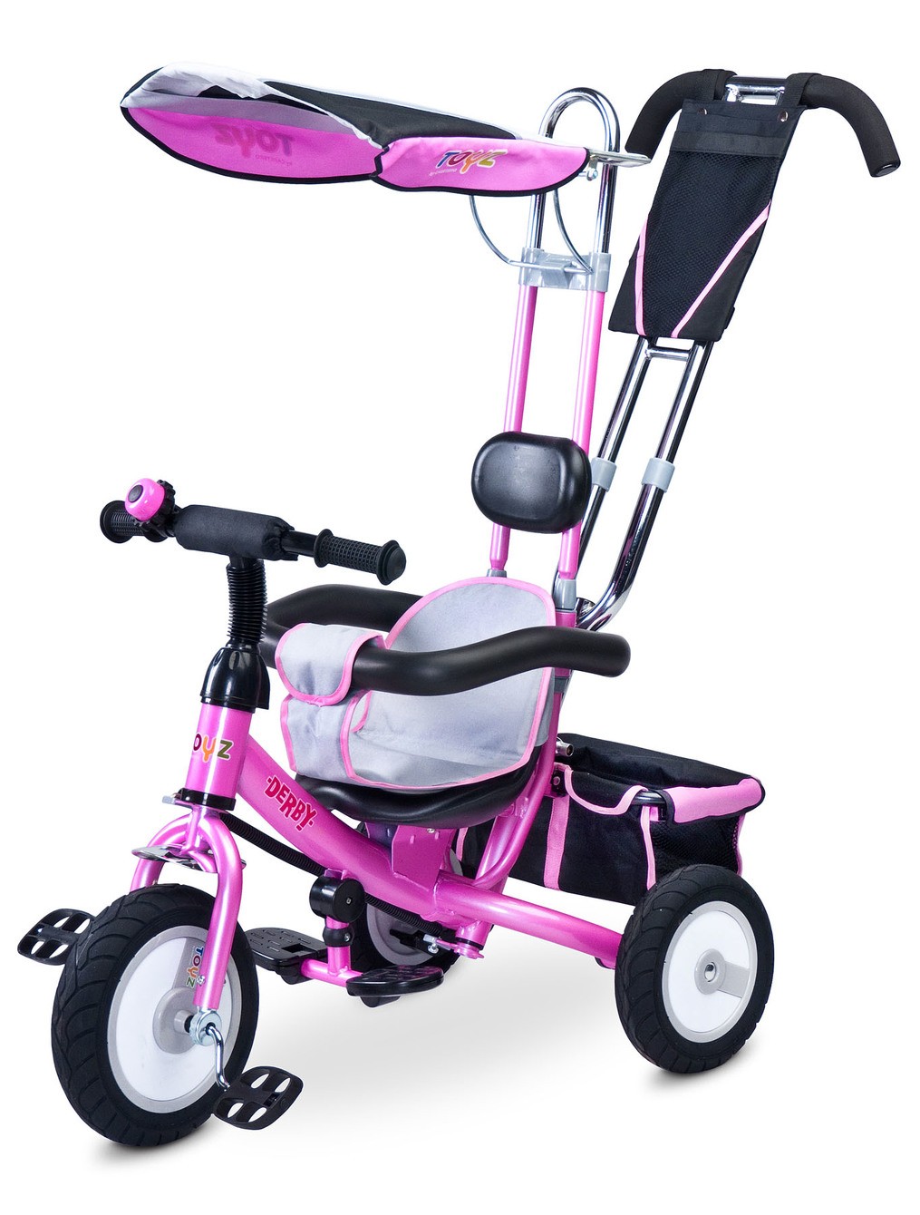 Dětská tříkolka Toyz Derby pink,(barva Růžová)